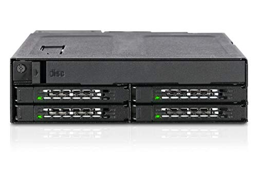 ICY DOCK - Wechselrahmen für 2X 2,5 Zoll SATA/SAS SSD/HDD und 1x SATA (Ultra) Slim ODD in 1x 5,25 Zoll Vollmetall - ToughArmor MB604SPO-B von ICY DOCK