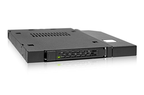 SATA/SAS Hot Swap Wechselrahmen für 2,5 Zoll (6,4cm) SSD/HDD - Slim-ODD / Slim-FDD Vollmetall - Icy Dock ToughArmor MB411SPO-B von ICY DOCK