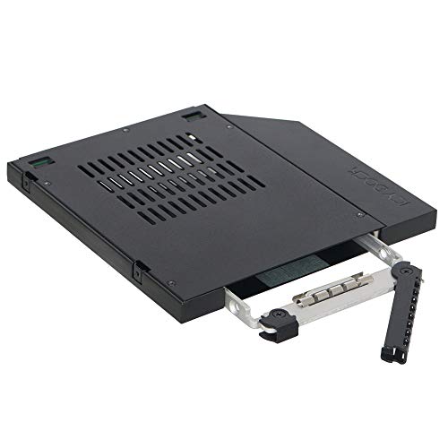 ICY DOCK SATA Hot Swap Wechselrahmen für 2,5 Zoll (6,4cm) SSD/HDD - Notebook Ultra Slim-ODD ToughArmor MB411SPO-2B von ICY DOCK