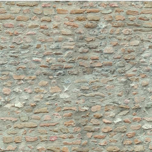 ICYEHAO Selbstklebende Tapete Steinoptik Braun,44.5x1000cm Tapete Braun Steinoptik Schotter Tapete Klebetapete Selbstklebend Möbelfolie Selbstklebend für Badezimmer Wohnzimmer Schlafzimmer Küche von ICYEHAO