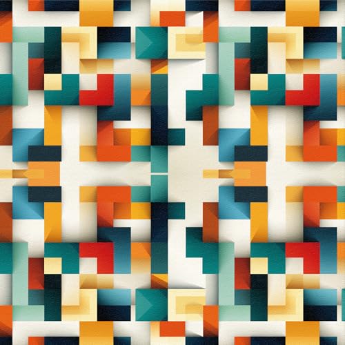 Tapete Geometrisch Bunt,44 x 600cm Tapete Geometrisch Grün Gelb Klebefolie Mosaik Orange Tapete Bunt Boho Tapete Klebefolie Tapete Möbelfolie Selbstklebend für Badezimmer Wohnzimmer Schlafzimmer Küche Tapete Geometrisch Bunt,44 x 600cm Tapete Geometrisch Grün Gelb Klebefolie Mosaik Orange Tapete Bunt Boho Tapete Klebefolie Tapete Möbelfolie Selbstklebend für Badezimmer Wohnzimmer Schlafzimmer Küche von ICYEHAO
