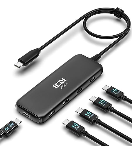 ICZI USB C Hub, 10Gbps Datenports Verteiler USB C Splitter für MacBook Pro/Air, iPad Air/Pro, Dell, HP, Surface ICZI USB C Hub, 10Gbps Datenports Verteiler USB C Splitter für MacBook Pro/Air, iPad Air/Pro, Dell, HP, Surface von ICZI