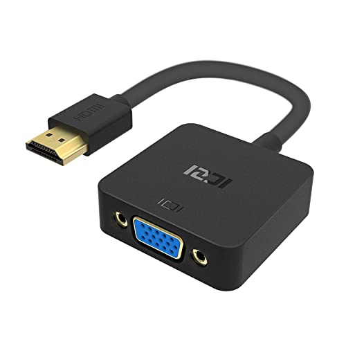 ICZI VGA auf HDMI Adapter, HDMI Stecker auf VGA Buchse Konverter 1080P 60Hz Full HD für PC, Laptop, Desktop Computer, Xbox, PS4, Raspberry Pi ICZI VGA auf HDMI Adapter, HDMI Stecker auf VGA Buchse Konverter 1080P 60Hz Full HD für PC, Laptop, Desktop Computer, Xbox, PS4, Raspberry Pi von ICZI