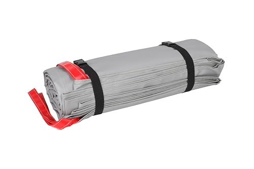 Feuerfeste Decke, 2 x 2 m – Glasfaser 550 °C mit doppelter Silikonbeschichtung und Stahlnähten | Brandschutz für Batterien, Elektroroller und Heimgebrauch von ICe