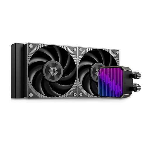 ID-COOLING DX240 MAX Flüssigkeits-CPU-Kühler, 240mm ARGB AIO-Kühler, 38mm dicker Radiator, 2x120mm hocheffiziente Lüfter mit Zero-RPM-Unterstützung, Intel LGA1851/1700/1200/115X & AMD AM5/AM4 ID-COOLING DX240 MAX Flüssigkeits-CPU-Kühler, 240mm ARGB AIO-Kühler, 38mm dicker Radiator, 2x120mm hocheffiziente Lüfter mit Zero-RPM-Unterstützung, Intel LGA1851/1700/1200/115X & AMD AM5/AM4 von ID-COOLING