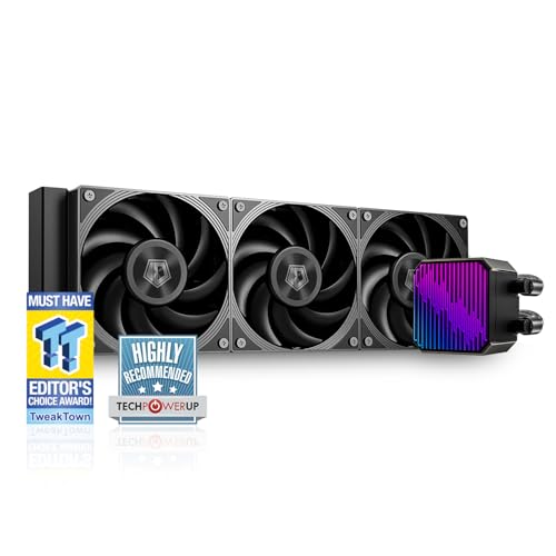 ID-COOLING DX360 MAX Flüssigkeits-CPU-Kühler, 360mm ARGB AIO-Kühler, 38mm dicker Radiator, 3x120mm hocheffiziente Lüfter mit Zero-RPM-Unterstützung, Intel LGA1851/1700/1200/115X & AMD AM5/AM4 ID-COOLING DX360 MAX Flüssigkeits-CPU-Kühler, 360mm ARGB AIO-Kühler, 38mm dicker Radiator, 3x120mm hocheffiziente Lüfter mit Zero-RPM-Unterstützung, Intel LGA1851/1700/1200/115X & AMD AM5/AM4 von ID-COOLING