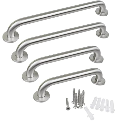 ID Dinkel Haltegriff EDELSTAHL rostfrei Ø 30mm 800mm Badewannengriff Wandgriff Duschgriff Handgriff für Senioren Aufstehhilfe von ID Dinkel