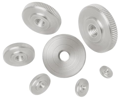 Rändelmutter M3 flache Form 4 Stück Edelstahl V2A Gewindemutter gerändelte, geriffelte Seitenflächen Mutter Innengewinde Norm DIN 467 für metrische Schraubgewinde & Bolzen Rändelmutter M3 flache Form 4 Stück Edelstahl V2A Gewindemutter gerändelte, geriffelte Seitenflächen Mutter Innengewinde Norm DIN 467 für metrische Schraubgewinde & Bolzen von ID Dinkel
