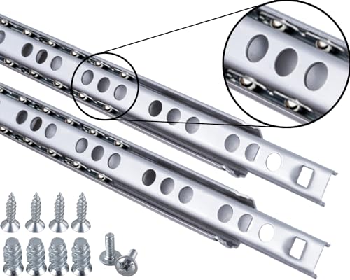Schubladenschienen 2 STÜCK Teilauszug Rollenauszug Kugelführung H: 17 / L: 246 mm Schubladenschienen 2 STÜCK Teilauszug Rollenauszug Kugelführung H: 17 / L: 246 mm von Stahlia