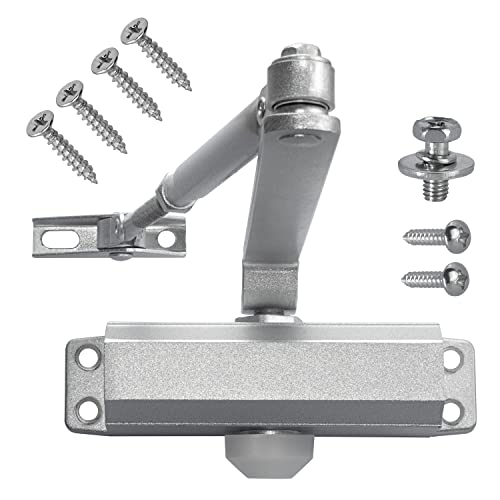 Stahlia Türschließer SELBSTSCHLIEßER MAXI 60-80 KG Aluminium Silber von Stahlia
