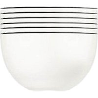 6 ID Fine Schalen Modest Black Mesa weiß 13,0 cm von ID Fine