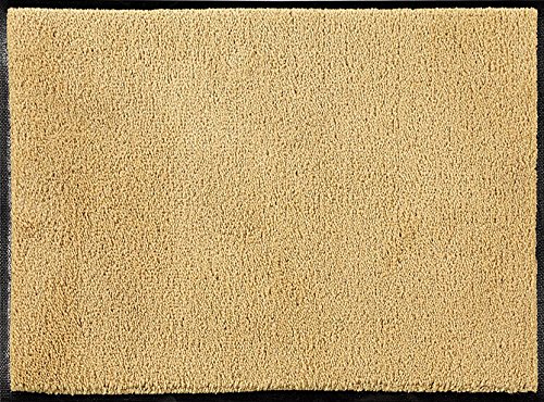 ID Mat Fußmatte, Gedrehte Nylonfasern auf Rutschfester Sohle, 100% Nitrilkautschuk, beige, 60 x 80 cm von ID MAT
