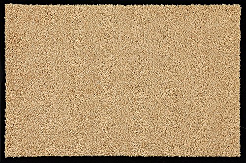 ID matt 406001 Mirande Teppich Fußmatte Faser Nylon/PVC gummiert beige 60 x 40 x 0,9 cm von ID MAT