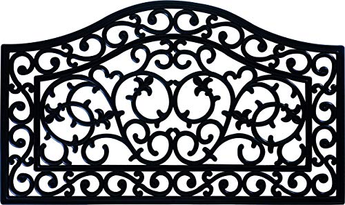 ID matt 4575 Ebenholzgriff Teppich Fußmatte Gummi schwarz 75 x 45 x 1,4 cm von ID MAT