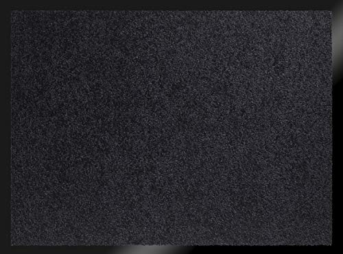 ID Mat te 608005 Mirande Fußmatte, Nylonfaser/PVC-Gummi, 80 x 60 cm, schwarz, 60 x 80 cm von ID MAT
