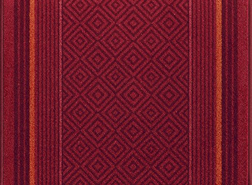 ID matt 673004 Beaufort Teppich Korridoren von Faser Polyamid, Aktionsware/Gel Latex rot 3000 x 67 x 0,7 cm von ID MAT