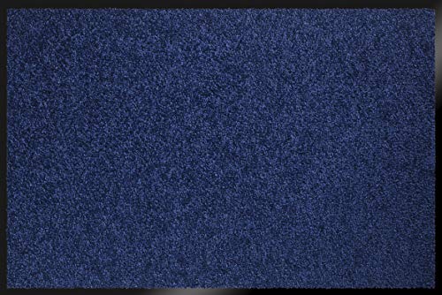 ID matt 8012005 Mirande Teppich Fußmatte Faser Nylon/PVC gummiert blau Marineblau 120 x 80 x 0,9 cm von ID MAT