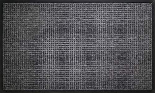 ID matt 90150 02 Auswirkungen Carre Teppich Fußmatte Faser Polypropylen/Gummi grau 150 x 90 x 1 cm von ID MAT