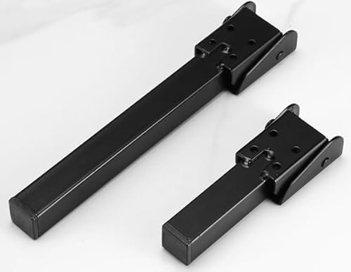 IDAMAKON 4 Stück Klapptischbeine, Metall Schreibtischbeine Möbelstützbeine Faltbare Tischbeine mit Bodenschoner und Schrauben, Möbel-Beine für Tische Esstisch Couchtisch Schreibtisch (60cm) von IDAMAKON