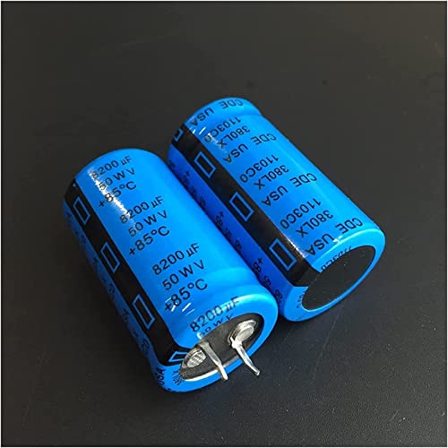 Kondensator-Kit 10 Stück 8200uF 50V 380LX 25x45mm 50V8200uF Snap-in PSU Aluminium-Elektrolytkondensator-Kondensatoren von IDCCHYRT