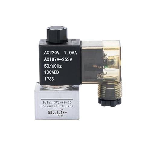 3 Way Vacuum High-Frequency Solenoid Valve 12V 24V 110V AIRTAC Type 3V2-06-NC 3V2-08-NO 1/8 1/4 BSP Dispensing Machine Valve(1/4",AC110V_Normally Closed) von IDDCMWNB
