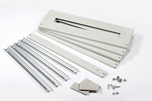 IDE S120M200 Metallkappen-Set für Oberflächenschränke, 65SUP120-168PO-PT, 120 modulare Kapazität, Weiß. von IDE