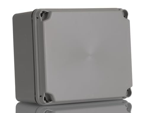 Ide IDE IP65-IP67 Wasserdichte Box mit mattem Deckel und glatten Seiten, 151mm x 175mm x 95mm, grau, 1 von IDE