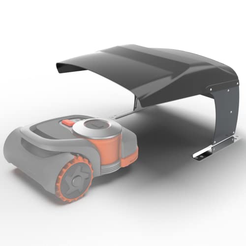 Idea Mower Mähroboter Garage Kompatibel mit Segway NaviMow | Rasenroboter Garage 76x63x48 cm Hergestellt aus ABS mit UV-Schutz | Blockiert Keine GPS und WiFi Signale (Schwarz/Anthrazit) von Idea Mower