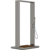 Eichenwald Modell 70 Gartendusche Samoa mit WPC Plattform anthrazit von IDEAL EICHENWALD