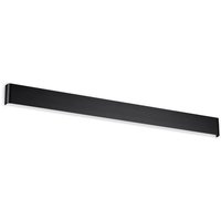 Delta 110 cm integrierte LED-Wandleuchte Schwarz, 3000 k - Ideal Lux von IDEAL LUX