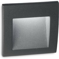 Ideal Lux - led Outdoor Quadratische Wandeinbauleuchte Anthrazit IP65, 3000K von IDEAL LUX