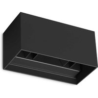 Atom Integrierte LED-Außen-Up-Down-Wandleuchte mit 4 Lichtern, Schwarz, 2100 lm, 3000 k, IP54 - Ideal Lux von IDEAL LUX