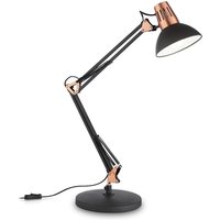 Ideal Lux - 1 Licht Schreibtischlampe Schwarz, E27 von IDEAL LUX
