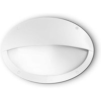 Ideal Lux - Maddi - 1 Light Half Diffuser Außenspüle Wandleuchte Weiß IP66, E27 von IDEAL LUX