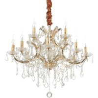 Ideal Lux Napoleon - 12 Licht Pendelleuchte Gold von IDEAL LUX