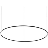 Ideal Lux ORACLE SLIM 150 cm nicht dimmbar 2700 K runde integrierte LED-Deckenleuchte schwarz von IDEAL LUX