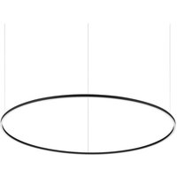 Ideal Lux ORACLE Schlanke nicht dimmbare runde 150 cm integrierte LED-Pendel-Deckenleuchte Schwarz, 4000 K von IDEAL LUX