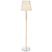 Ideal Lux - Queen - 1 Licht Stehlampe Gold, klar mit Glasdekoration, E27 von IDEAL LUX