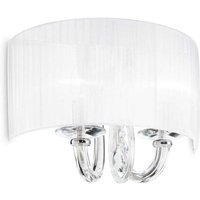 Ideal Lux Swan - 2 Licht Innenglas Kerze Wandleuchte Chrom, E14 Ideal Lux Swan - 2 Licht Innenglas Kerze Wandleuchte Chrom, E14 von IDEAL LUX