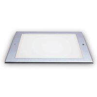 Ideal Lux TAURUS Integrierte LED-Bodeneinbauleuchte für den Außenbereich, breit, quadratisch, Stahl, 620 lm, 3000 K, IP67 von IDEAL LUX