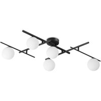 Ideal Lux - atlas 5-flammige Kugel-Deckenleuchte in Schwarz von IDEAL LUX