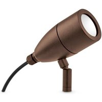 Inside - Außenbodenanzeige Scheinwerferlampe 1 Licht Kaffee IP54, G9 - Ideal Lux von IDEAL LUX