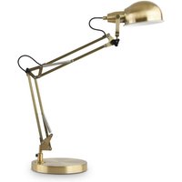 Ideal Lux - johnny Schreibtisch-Arbeitslampe aus antikem Messing von IDEAL LUX