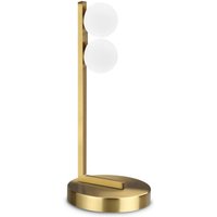 Ping pong 2-flammige Globus-Tischlampe aus Messing, 500 lm, 3000 k - Ideal Lux von IDEAL LUX