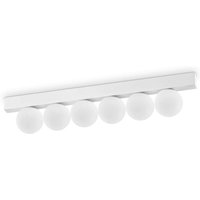 Ping pong 6-flammige Kugel-Deckenleuchte, Weiß, 1500 lm, 3000 k - Ideal Lux von IDEAL LUX