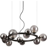 Neuwertig] Ideallux Perlage Hänge schwarz schwarz ø 73 Deckenlampe Deckenleuchte Lampe Spot von IDEAL LUX