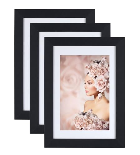 IDEAL TREND 3er Pack Holz Bilderrahmen Foto Plexi Rahmen Acryl Collage Wanddeko Poster S215: Farbe: Schwarz | Format: 29,7x42 A3 IDEAL TREND 3er Pack Holz Bilderrahmen Foto Plexi Rahmen Acryl Collage Wanddeko Poster S215: Farbe: Schwarz | Format: 29,7x42 A3 von IDEAL TREND