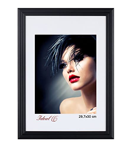 IDEAL TREND Artos Holz Bilderrahmen Acrylglas Plexi Lifestyle Foto Rahmen Collage Wanddeko Poster: Farbe: Schwarz | Format: 50x50 von IDEAL TREND