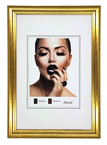 IDEAL TREND Artus Kunststoff Bilderrahmen Wanddeko Collage Poster Bilder Foto Rahmen: Farbe: Gold | Format: 50x70 von IDEAL TREND