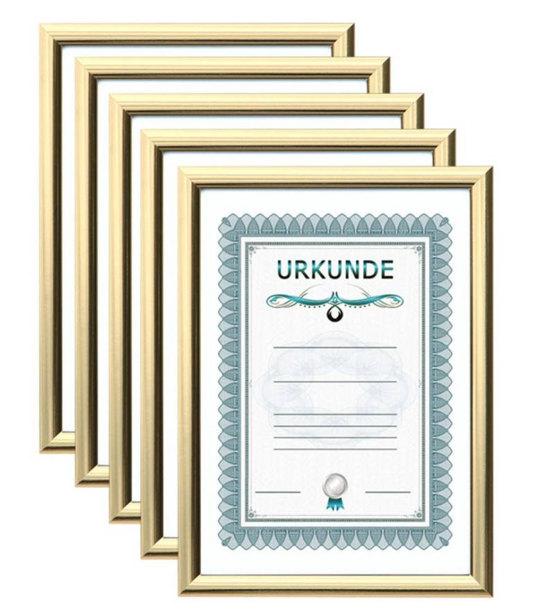 IDEAL TREND Bilderrahmen 2er 3er 5er 10er Pack Dokument Bilderrahmen 21x29,7 DIN A4 Urkunde Fot von IDEAL TREND